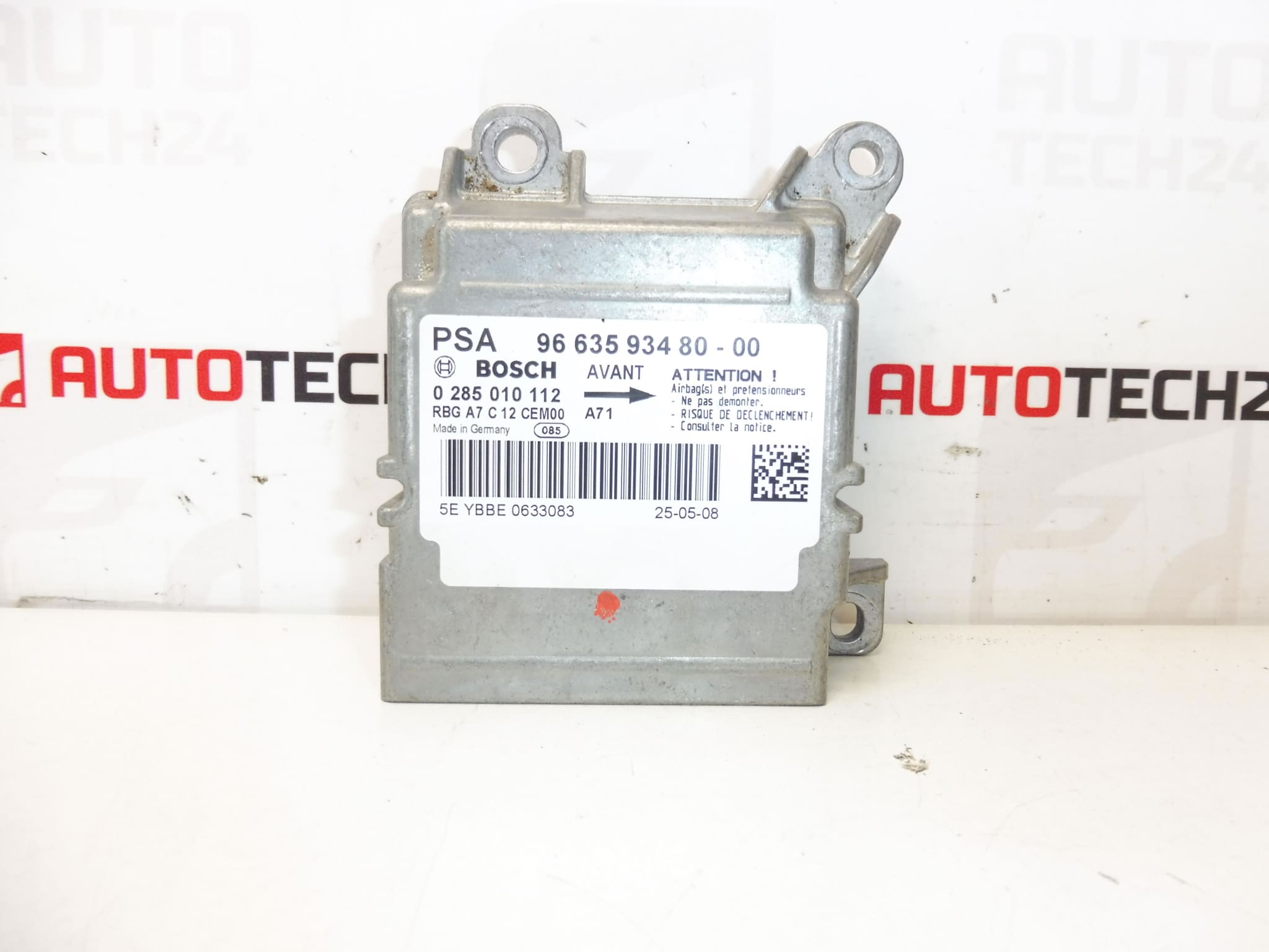 Jednotka airbagů Bosch Peugeot 207 9663593480 0285010112 654664