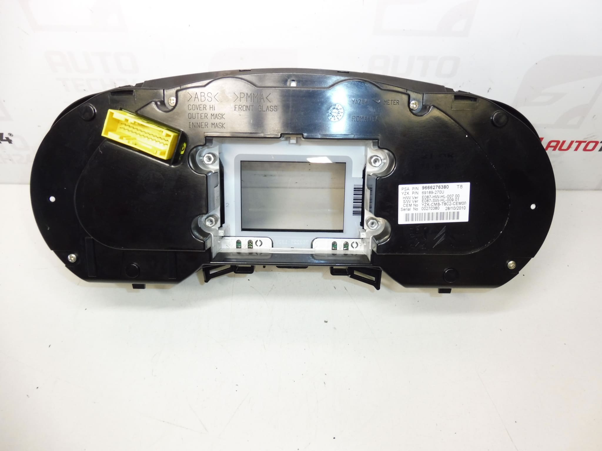 Tachometr 201000 km Peugeot 3008 5008 9666276380 9805170680 6103Y4 - Obrázek 2