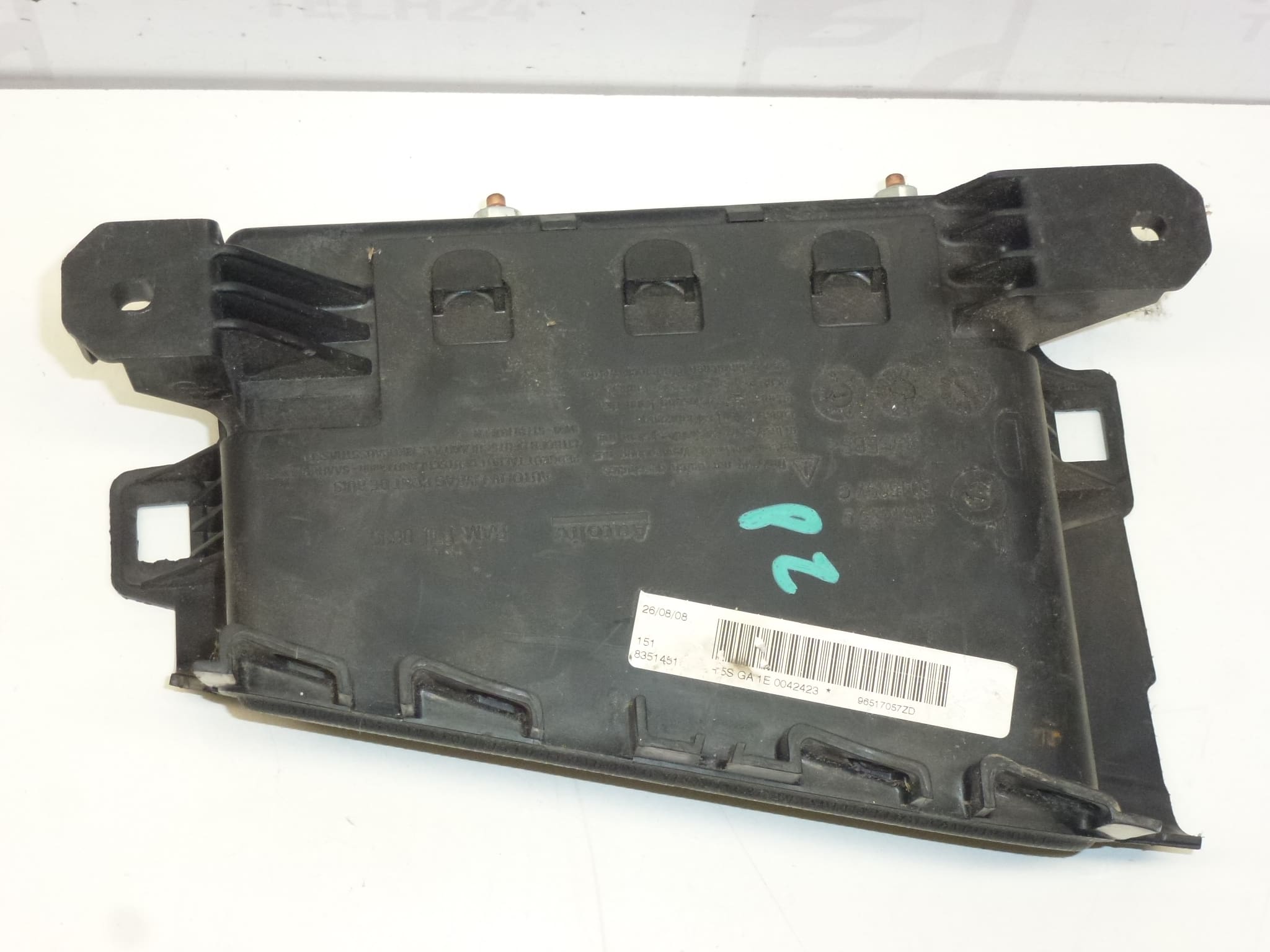 Zadní pravý sedačkový airbag Citroën C6 96517057ZD 8216JL - Obrázek 2