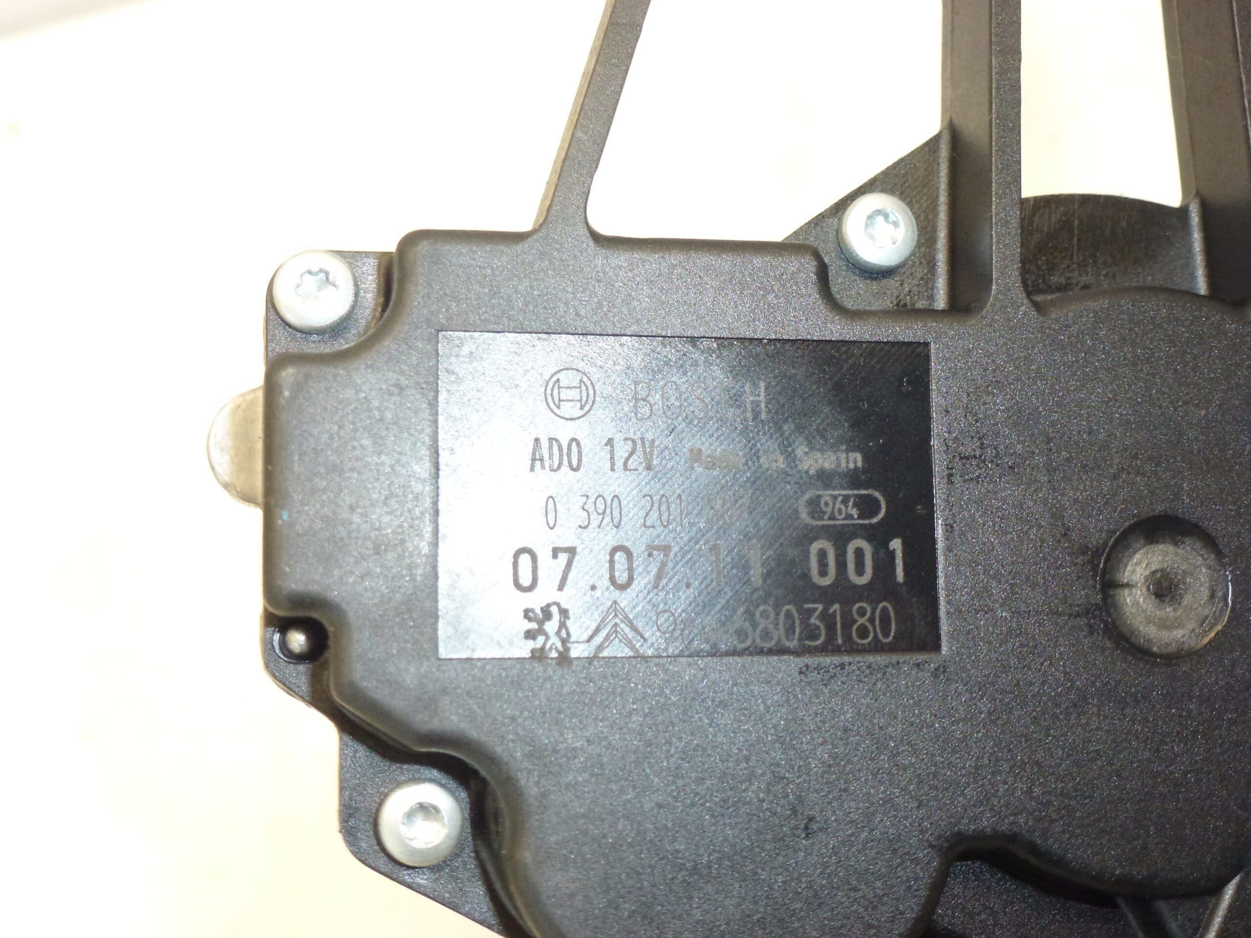 Motor Zadního Stěrače Citroën Peugeot 0390201807 9646803180 6405S2 - Obrázek 2