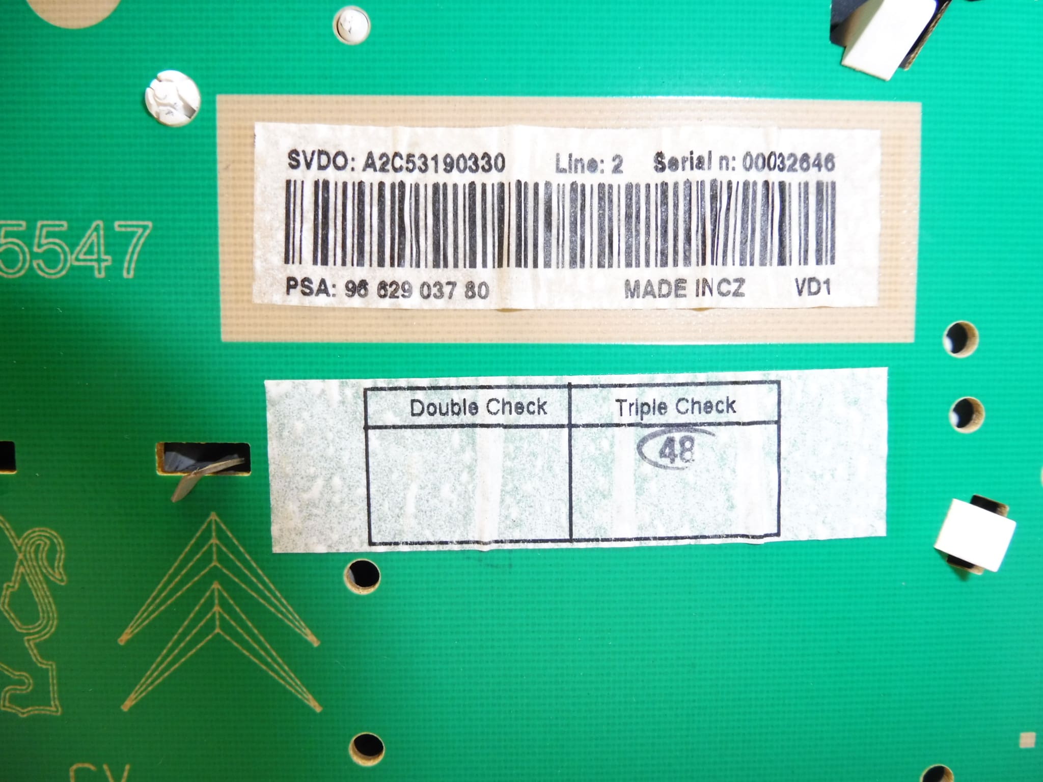 Tachometr Peugeot 207 najeto 145000 km 9662903780 6103EJ - Obrázek 2