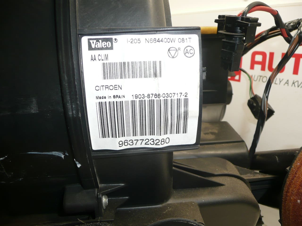 Topení klimatizace Citroën C2 C3 9637723380 6450KQ - Obrázek 2