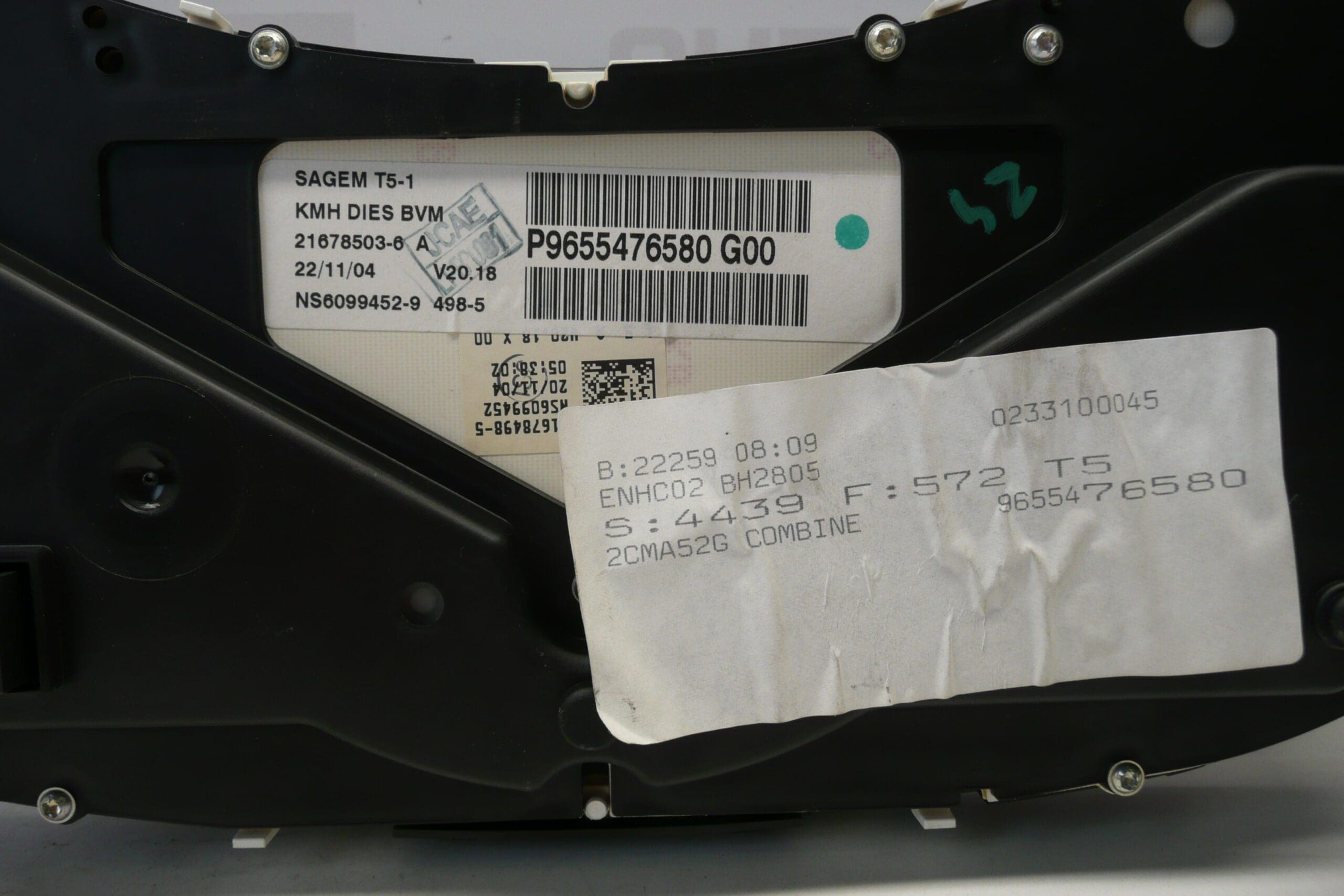 Tachometr Peugeot 307 181000 km 9655476580 - Obrázek 2