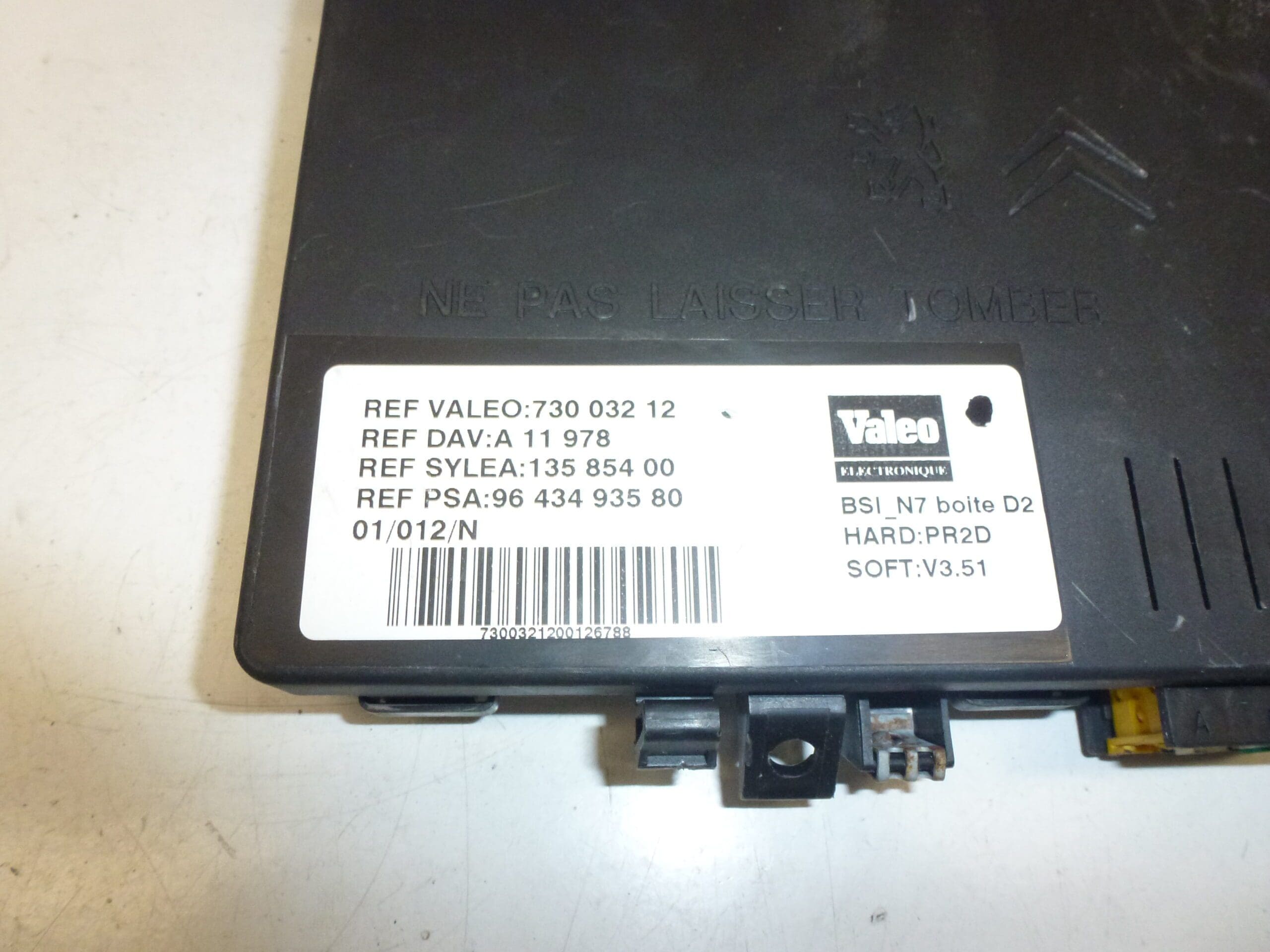 Valeo BSI_N7 jednotka D2 Citroën Xsara II 9643493580 73003212 - Obrázek 2