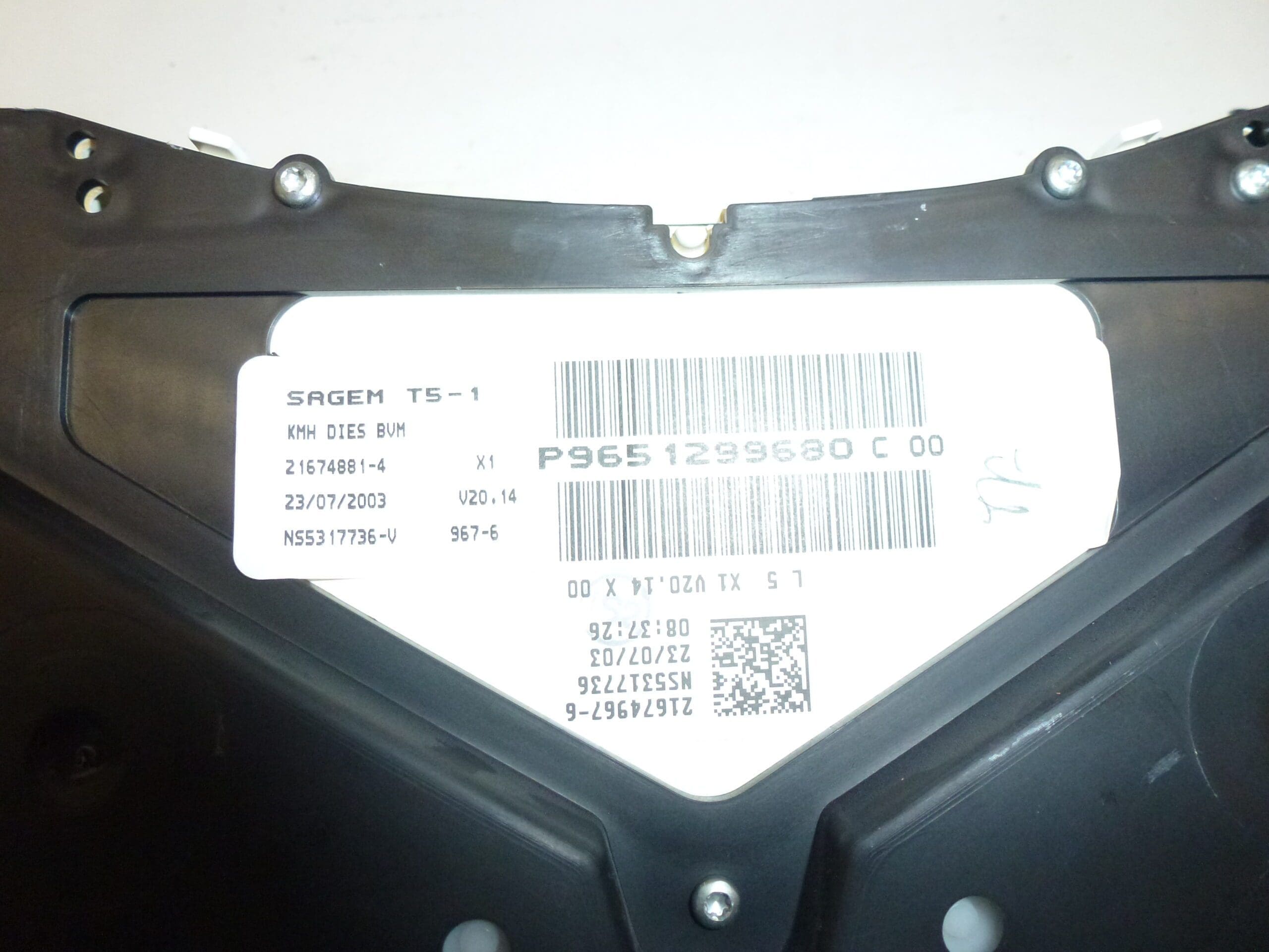 Tachometr Peugeot 307 168 tisíc km 9651299680 6104ZS - Obrázek 2