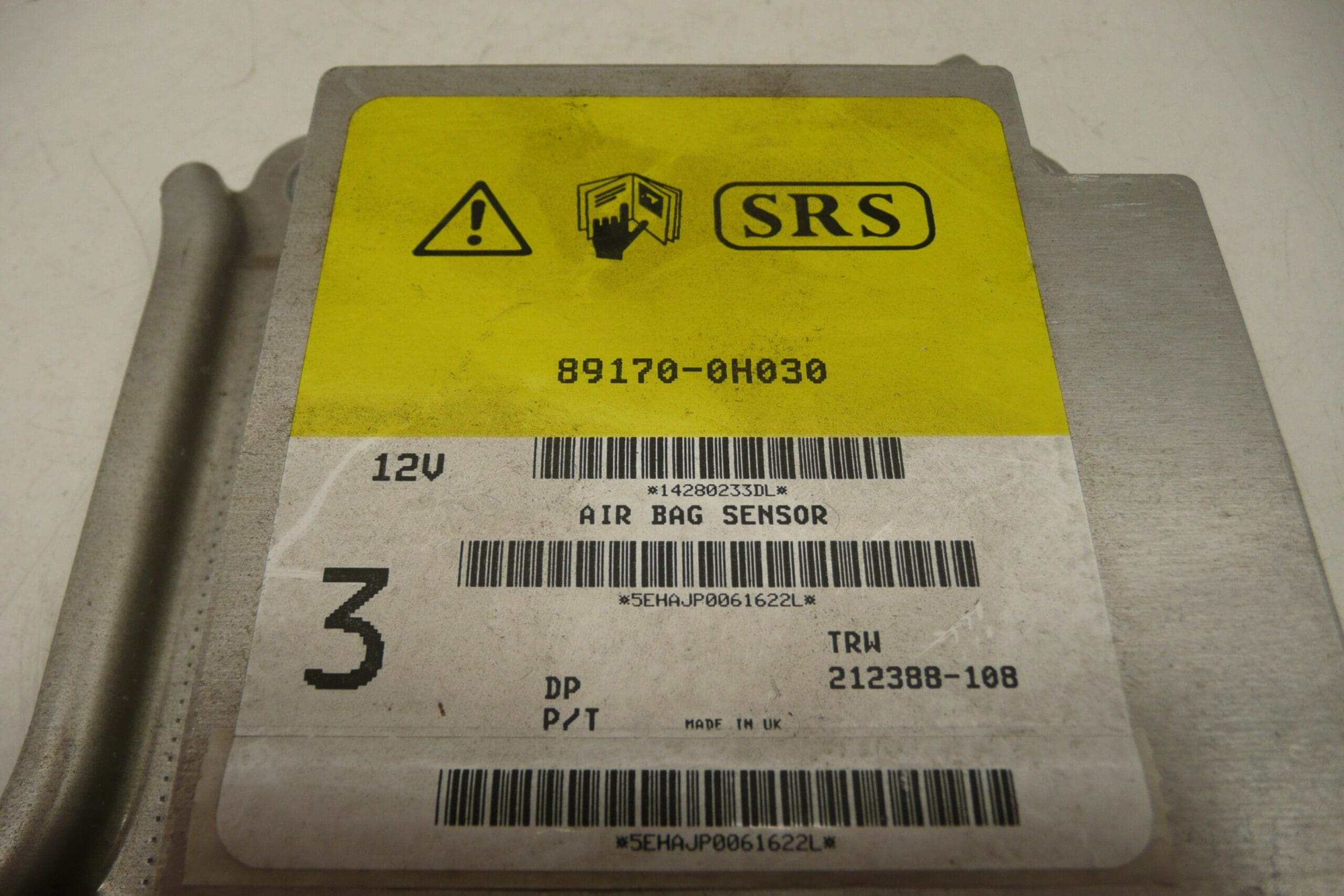 Jednotka airbagů Citroën Peugeot plně funkční 89170-0H030 6546F8 - Obrázek 2