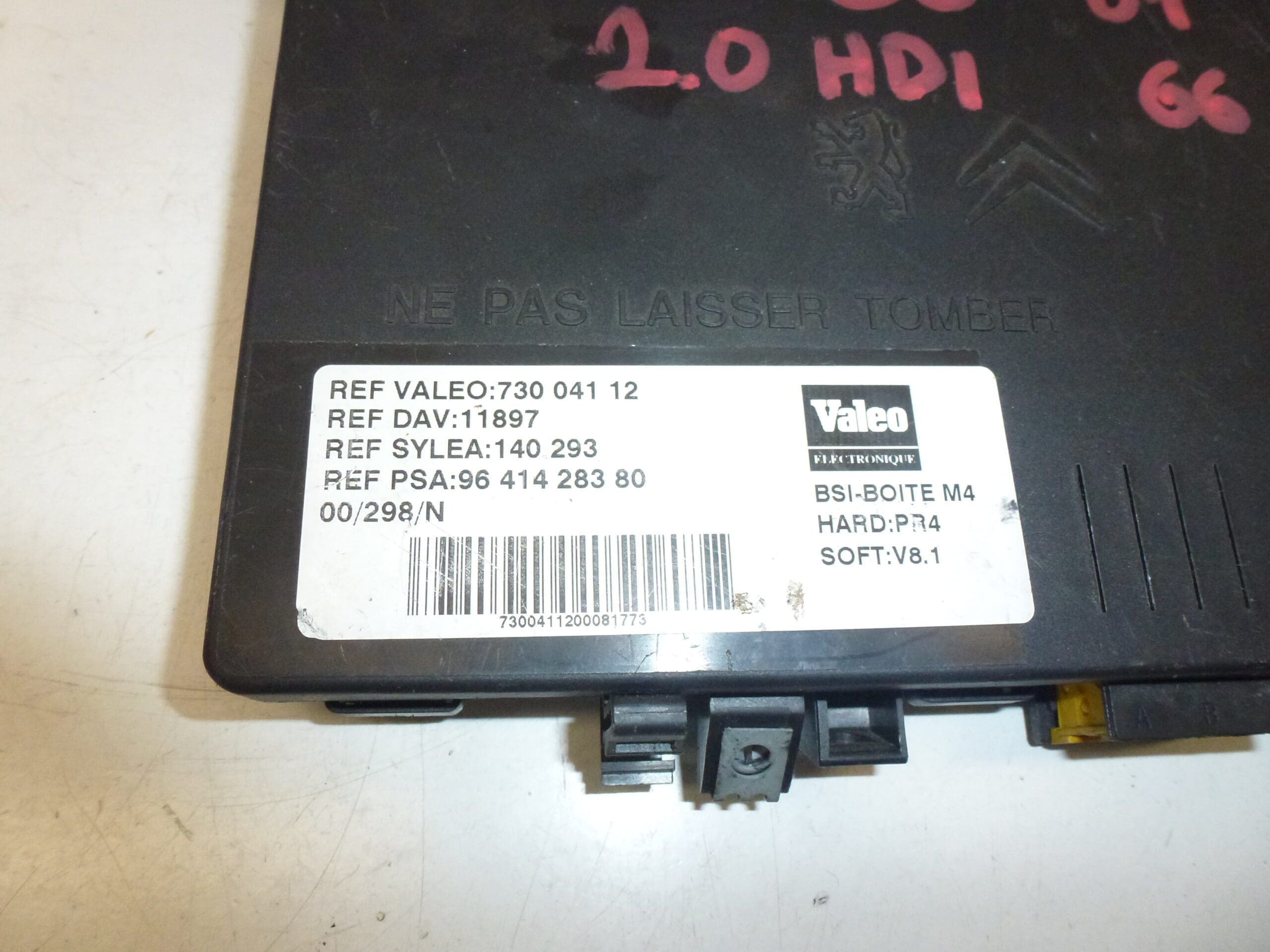 Řídící Jednotka BSI Valeo BOITE M4 9641428380 73004112 - Obrázek 2