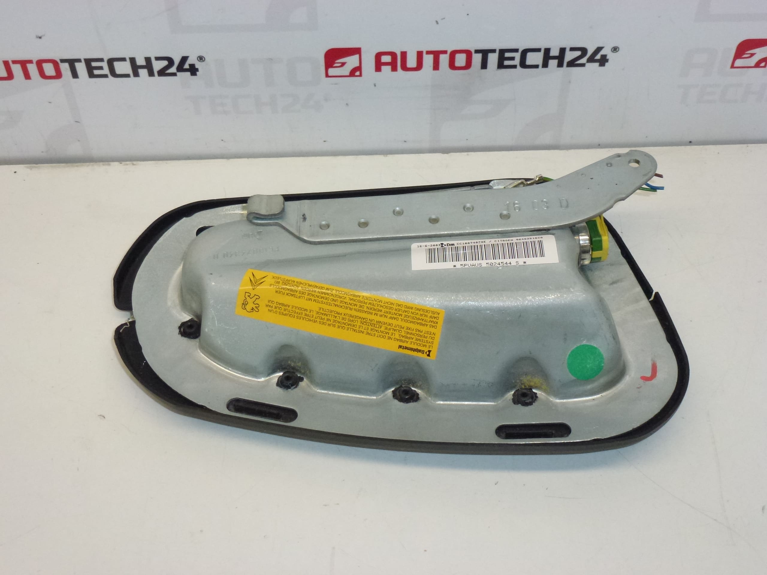 Airbag do sedačky světle šedý Citroën C2 C3 96462516ZQ 8216Q9 - Obrázek 2