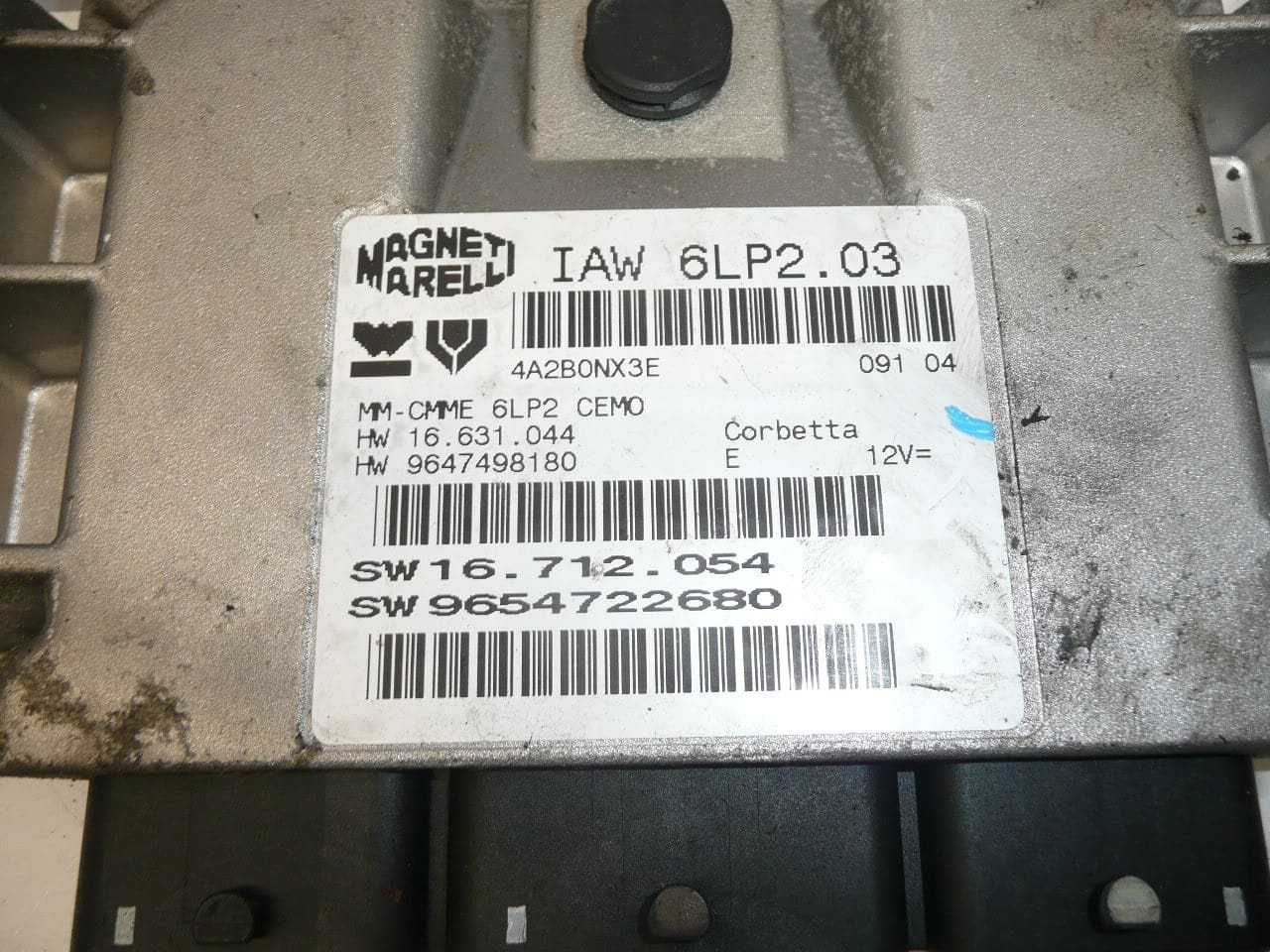 Řídicí jednotka ECU IAW 6LP2.03 1.4 16V pro Citroën a Peugeot 9654722680 - Obrázek 2