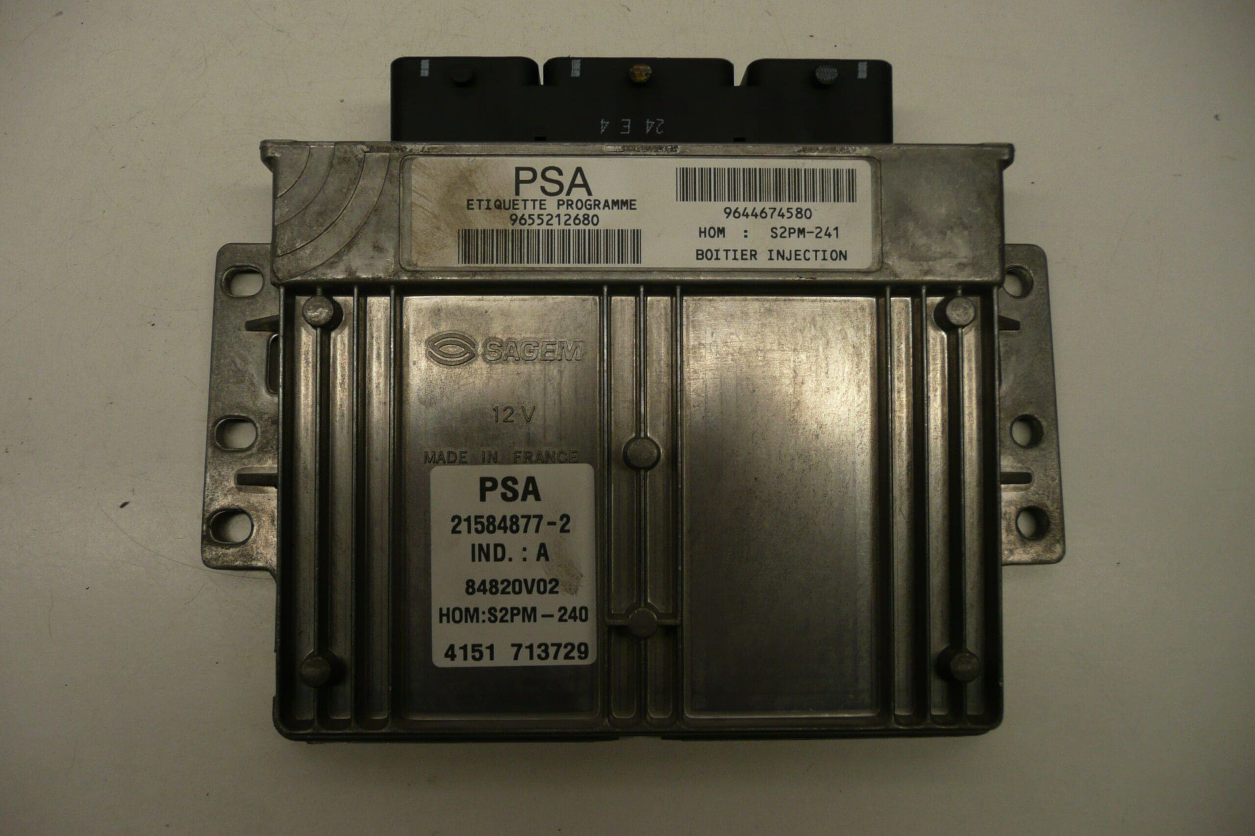 Řídicí jednotka ECU Sagem S2PM 1.8 16V 9655212680 1938WG - Obrázek 2