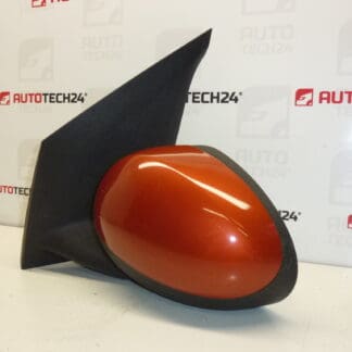 Zrcátko levé oranžová metalíza Citroën C1 Peugeot 107 87940-0H010 87940-0H011