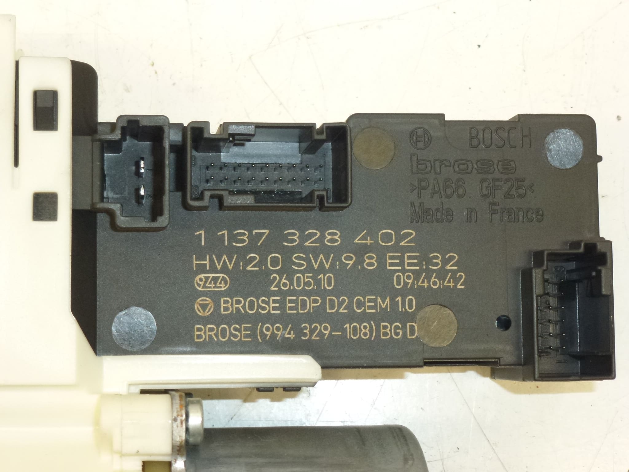 Motor stahování pravého okna Peugeot 407 9663036380 9222Y8 - Obrázek 2