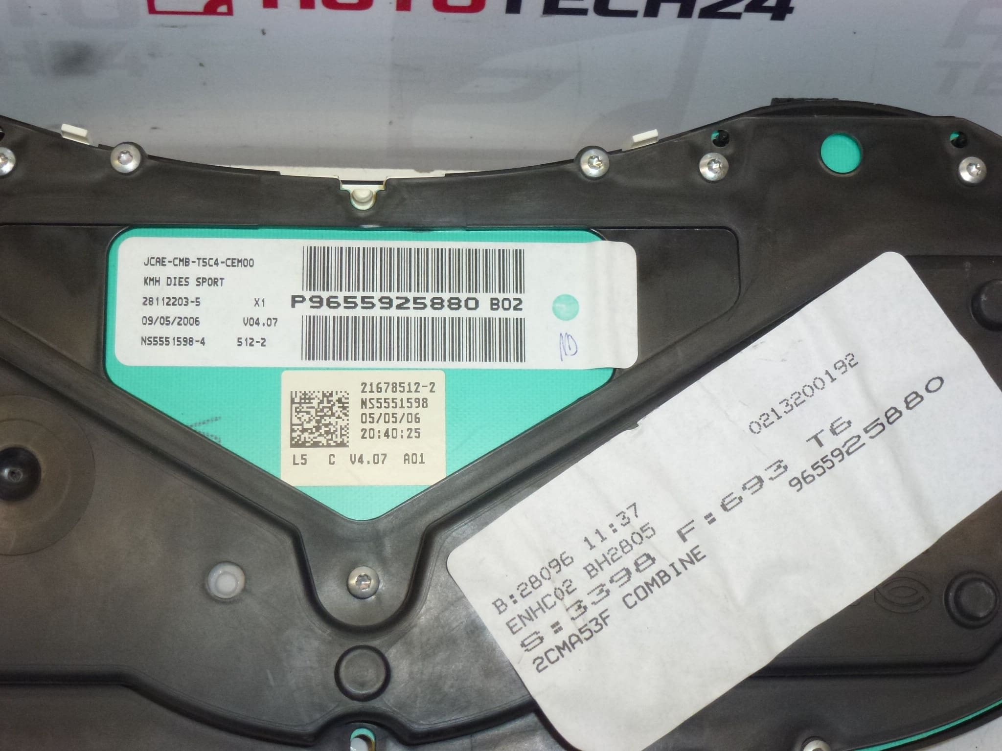 Tachometr Peugeot 307 II najeto 239000 km 9655925880 - Obrázek 2