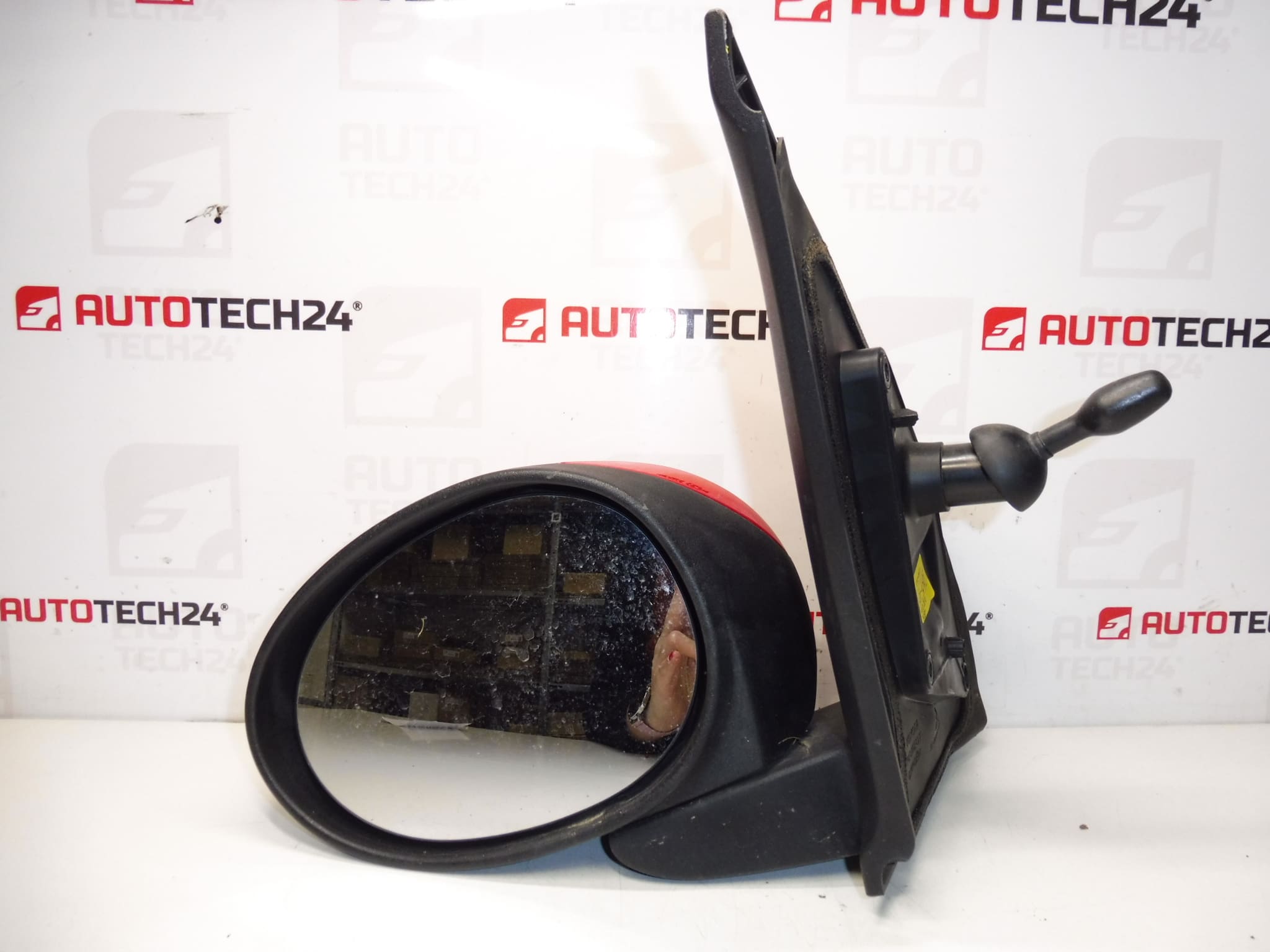 Zrcátko levé červené Citroën C1 Peugeot 107 87940-0H010 87940-0H011 - Obrázek 2