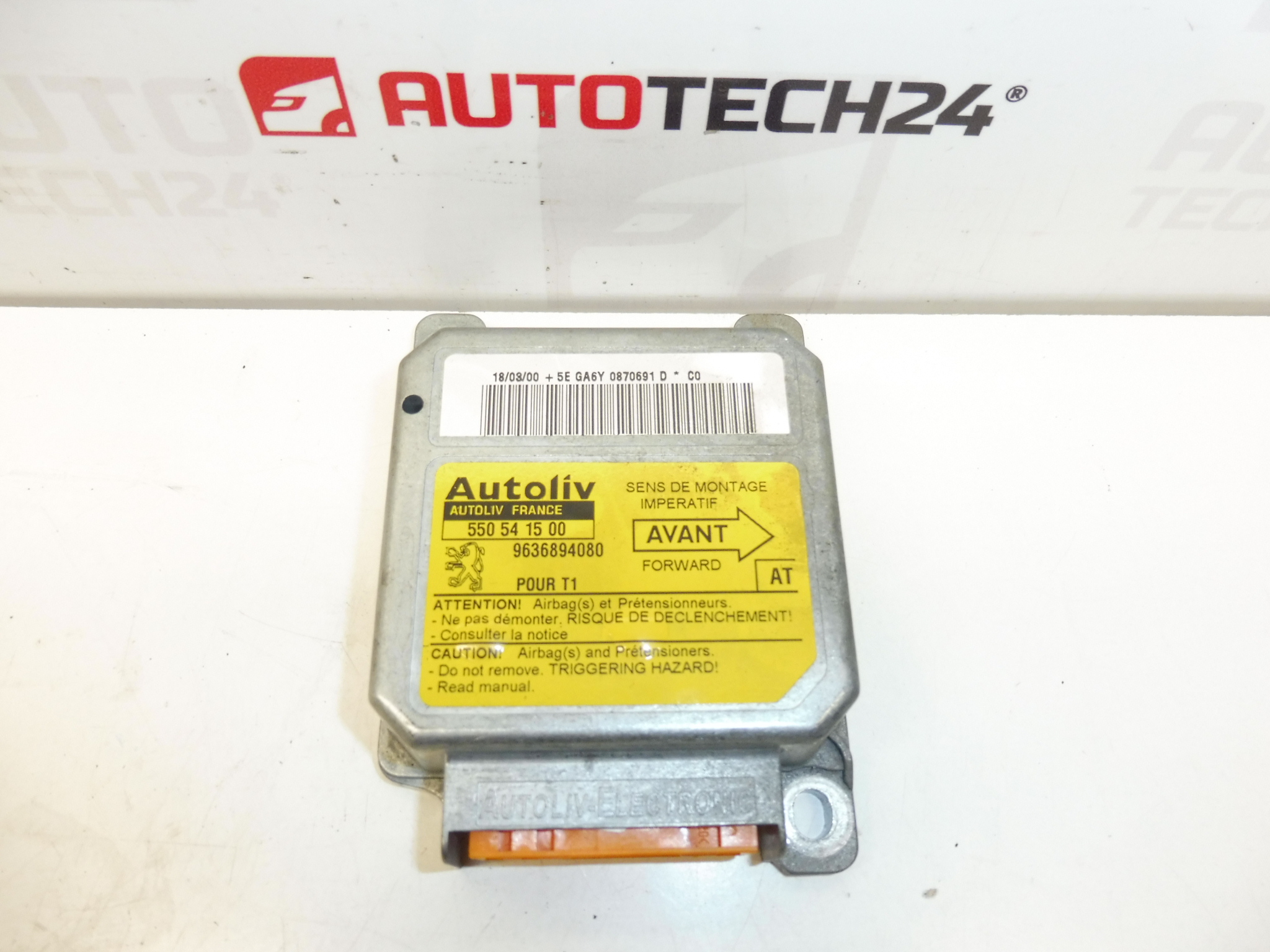 Jednotka airbagů Peugeot 206 9636894080 6545GJ