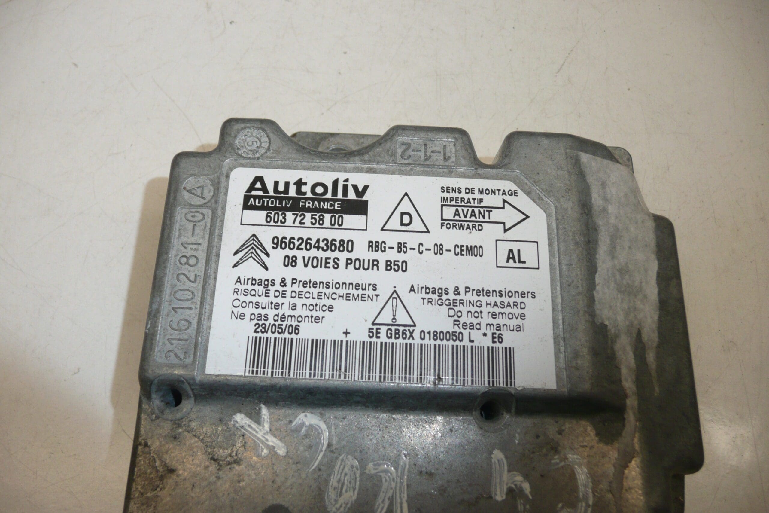 Jednotka airbagů Citroën C4 9662643680