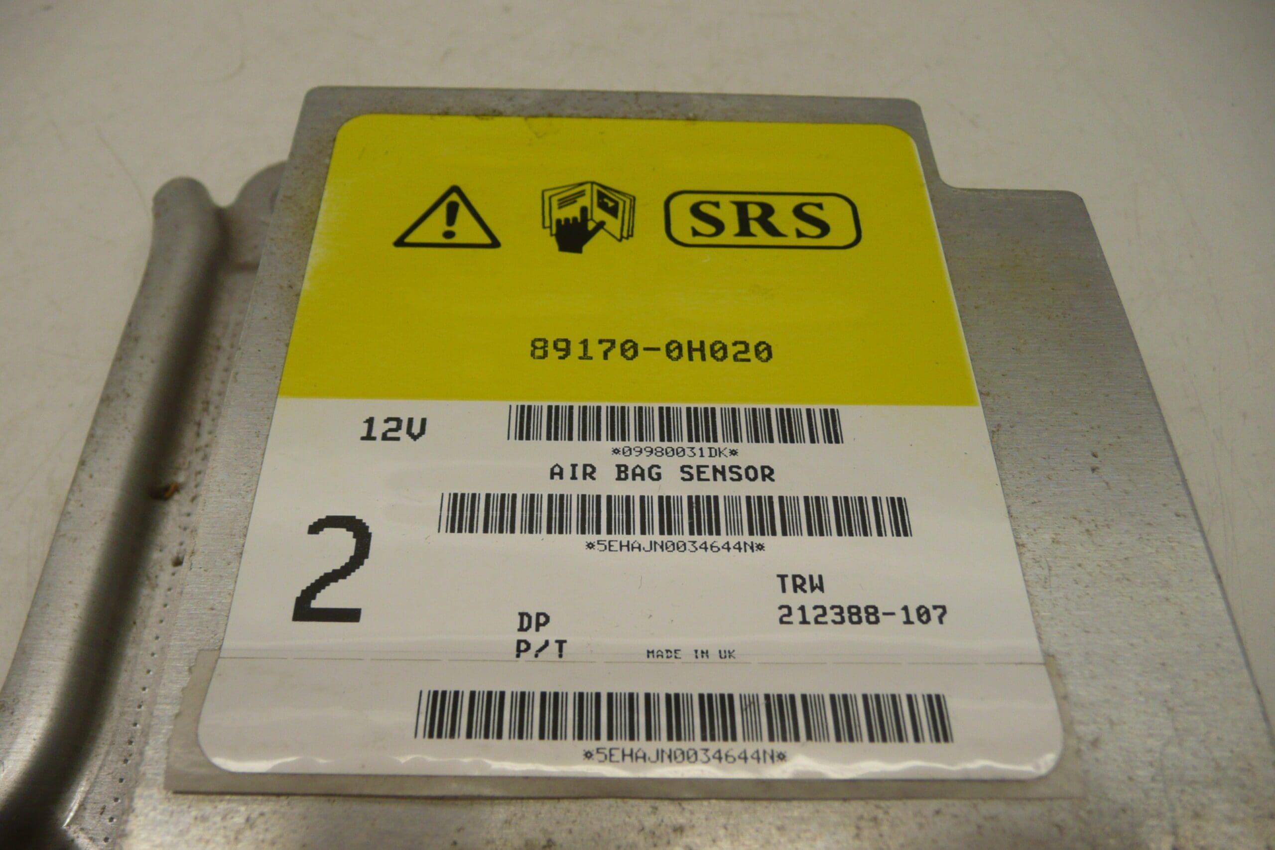 Jednotka airbagů Citroën Peugeot plně funkční 89170-0H020 6546F9