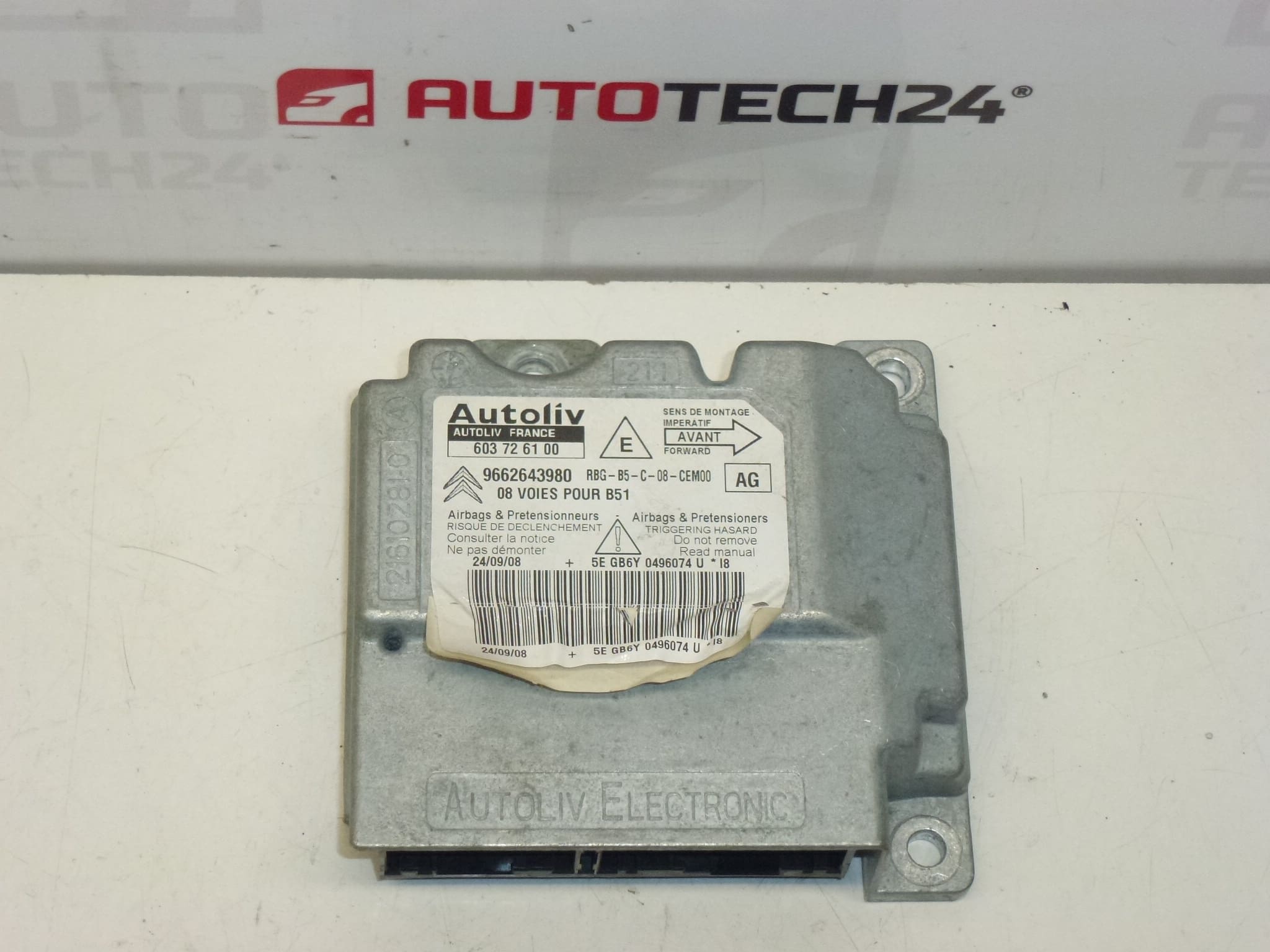 Jednotka airbagů Citroën C4 9662643980 603726100