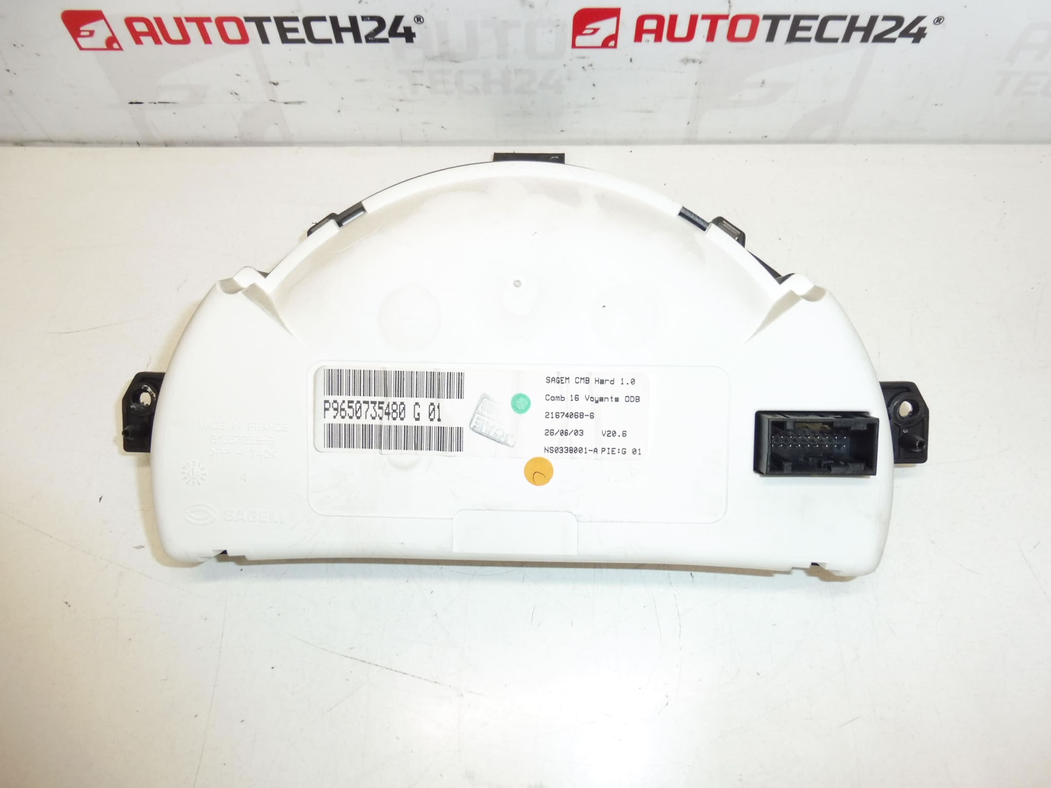 Tachometr Citroën C2 C3 sensodrive 145000 km 9650735480 - Obrázek 2