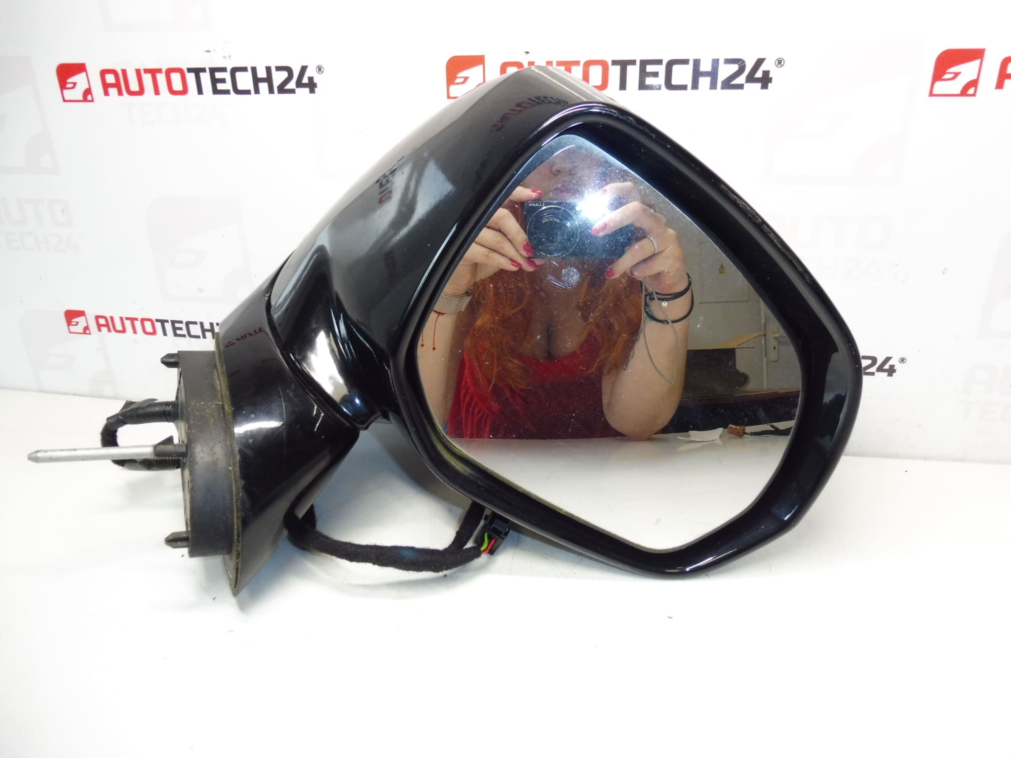 Pravé chromované zpětné zrcátko pro Citroën C3 Picasso 1609347580 - Obrázek 2