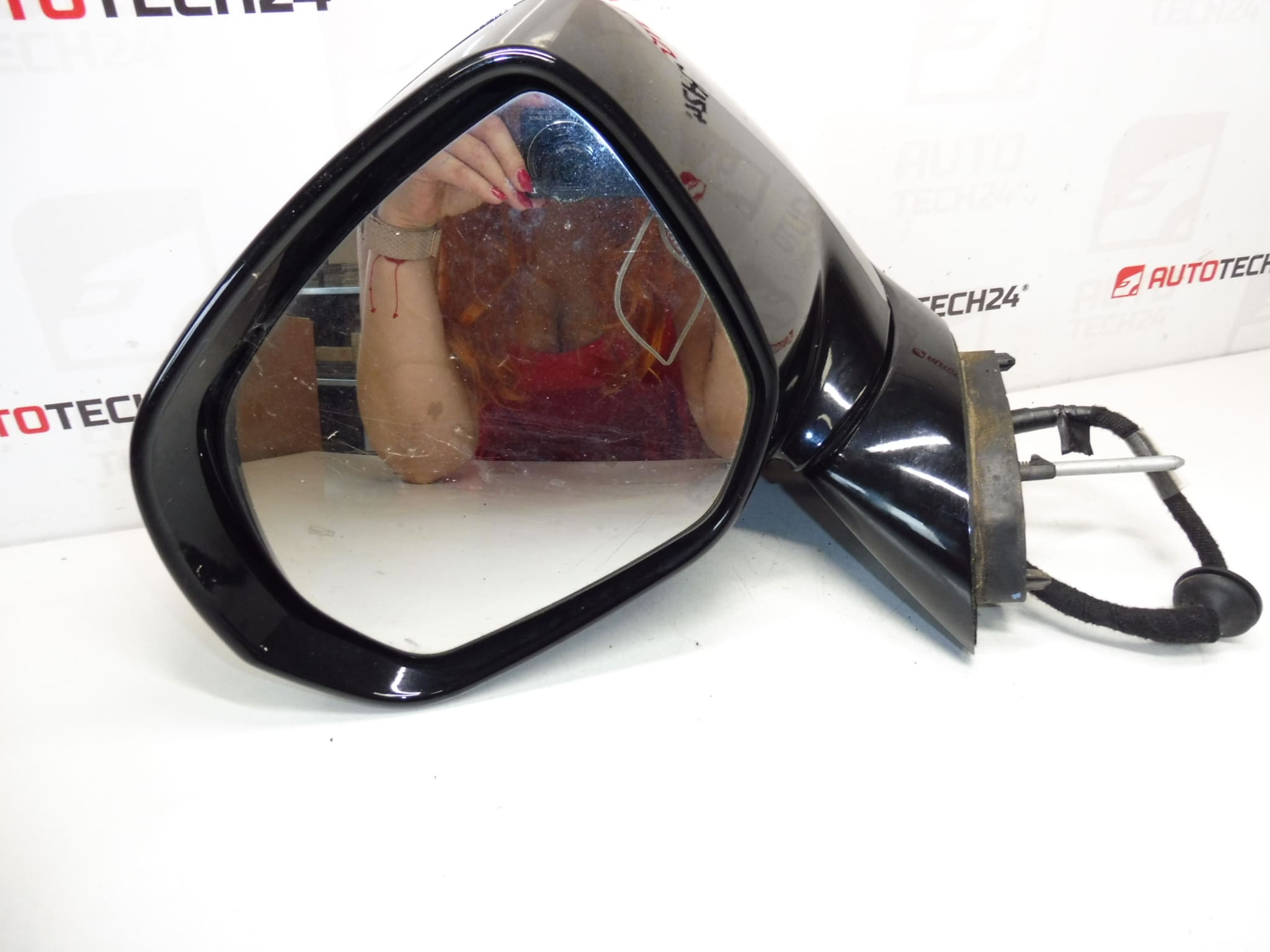 Levé chromované zpětné zrcátko pro Citroën C3 Picasso 1609347480 - Obrázek 2