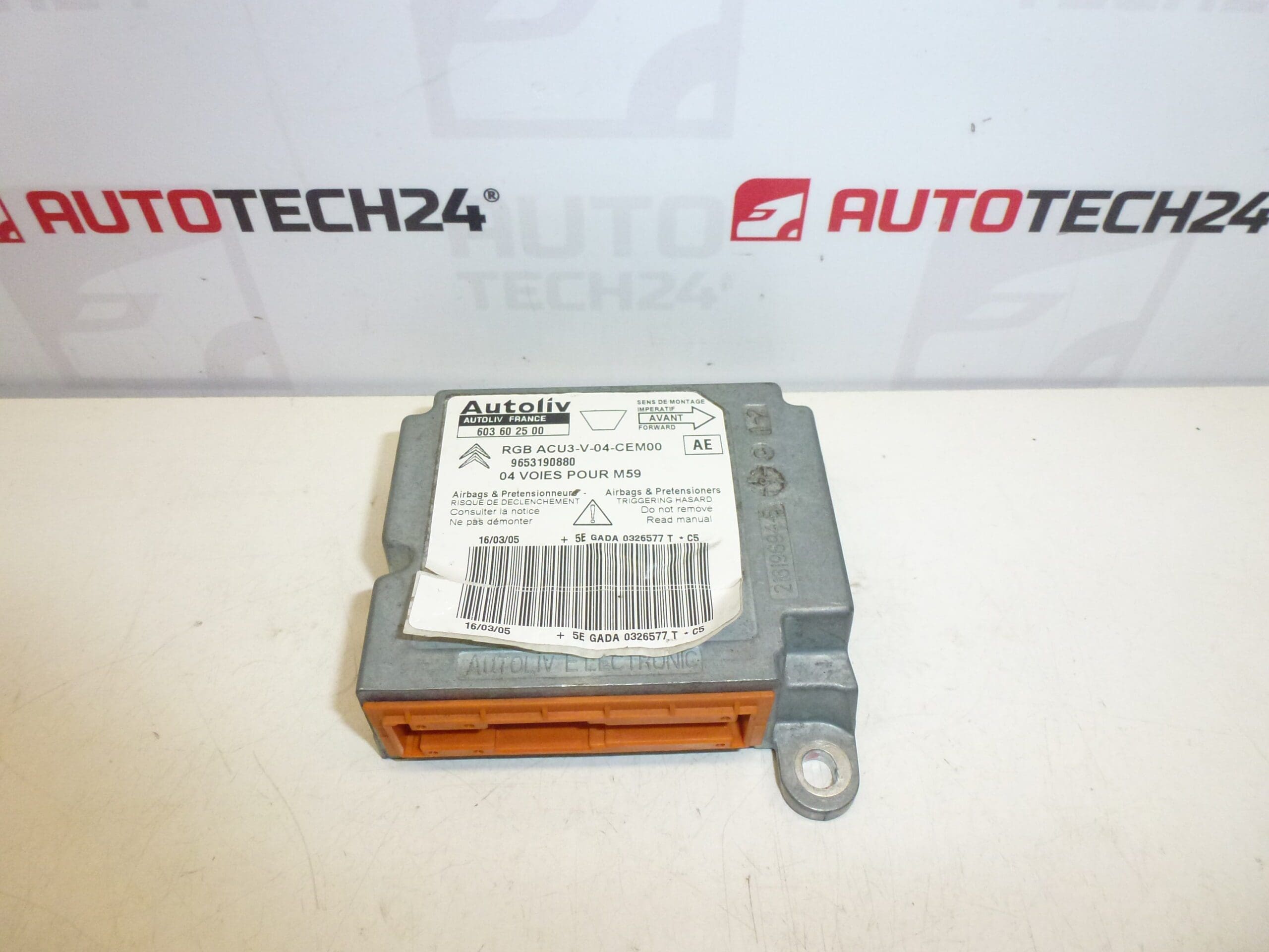 Jednotka airbagů Citroën Peugeot 9653190880 603602500