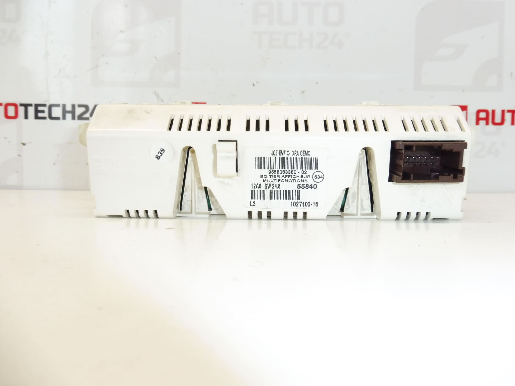 Display rádia počítače Citroën Peugeot 9658083380 - Obrázek 2