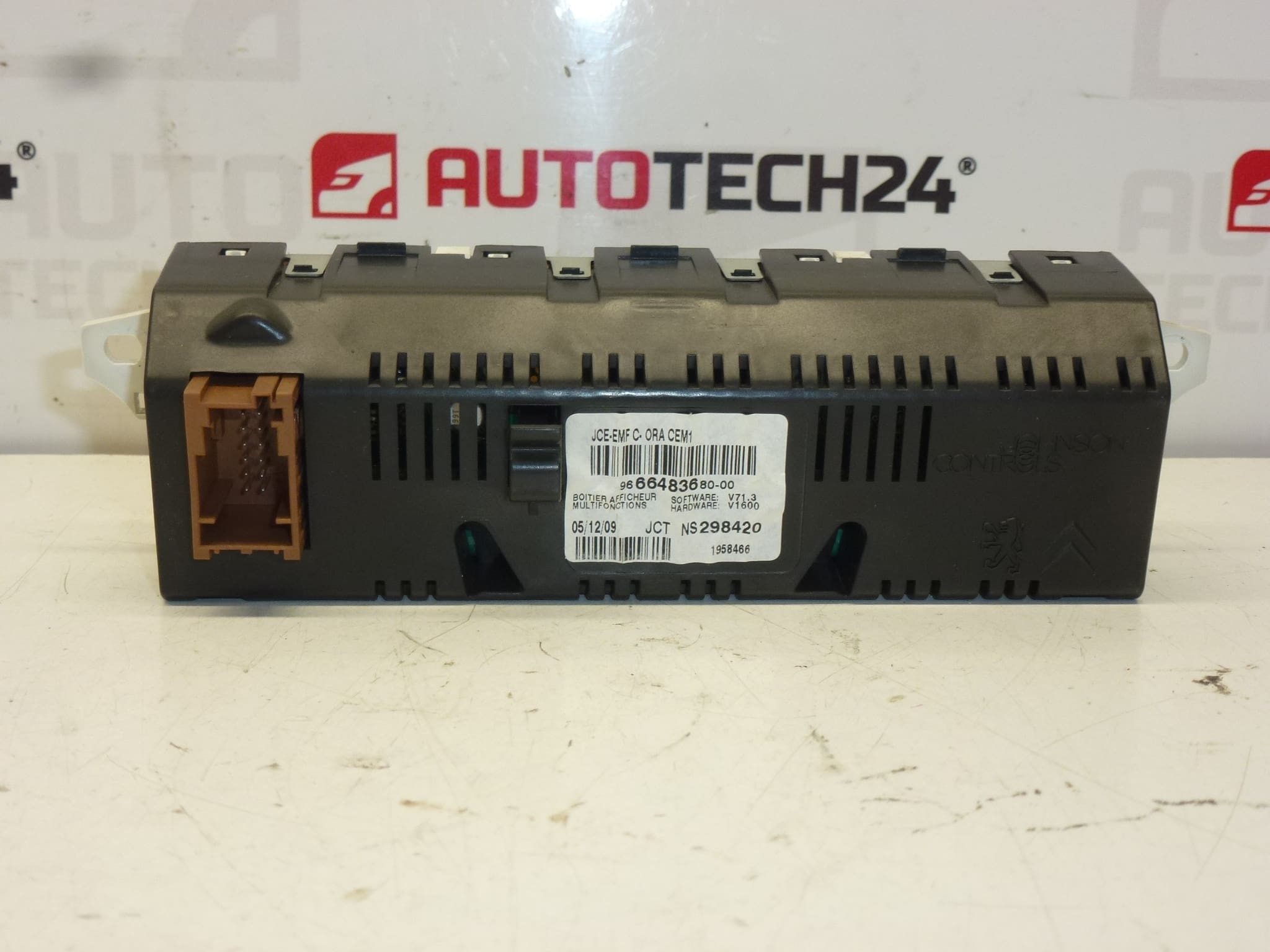 Display rádia počítače Citroën Peugeot 9666483680-00 6593H7 - Obrázek 2